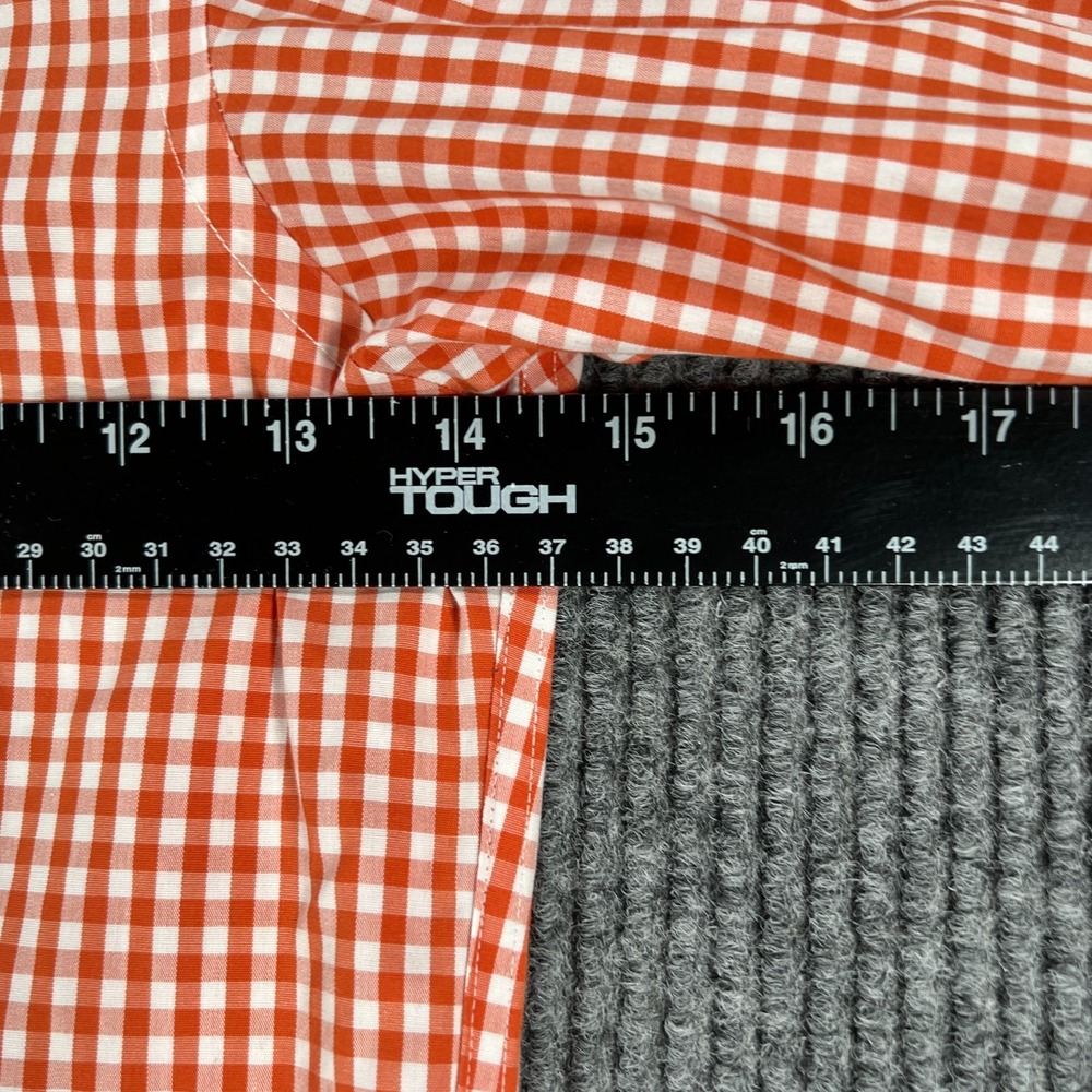 Brooks Brothers Shirt Boys XS Extra Small Orange Check Long Sleeve Button Down - Picture 11 of 13